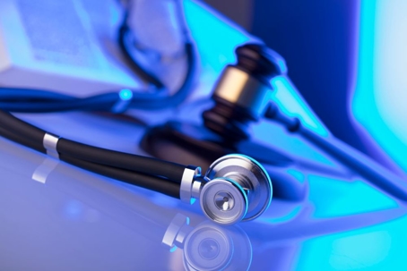gavel and stethoscope